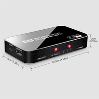 2020 najlepsza 4K przełącznik HDMI 2.0 wsparcie RGB 4:4:4 HDR przełącznik HDMI 4K 60Hz HDMI 2.0 przełącznik pilota IR UHD 4 Port przełącznik HDMI przełącznik 5